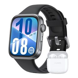 HUAWEI WATCH FIT 4 Smartwatch, + Freebuds SE2 Bianco, 100 Modalità di Allenamento, Ultra-sottile, Fitness Tracker, iOS & Android, Cassa in Alluminio, fino a 10 Giorni, AMOLED, GPS, 30 mesi di Garanzia