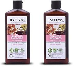 Intra Shampoo Biologico Lucentezza Capelli Spenti - 250 ml (Confezione da 2)