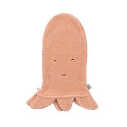LÄSSIG Dziecięce Rękawice do mycia Myjki do mycia ściereczki frotte Rękawice bawełniane i zabawne GOTS Octopus