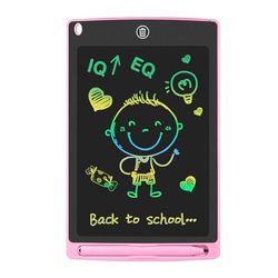GUYUCOM Lavagna per Bambini LCD, Tavoletta per Scrittura Elettronica da 8,5 Pollici con Funzione di Blocco, Disegno per Doodle Cancellabile per Giocattoli per Bambini Regali di Compleanno (Rosa)