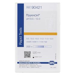 Macherey & Nagel ML-6223 PEHANON - Strisce di prova del pH per campioni tinti, pH 9,5-12,0, viola/rosso, 100 mm di lunghezza x 11 mm di larghezza, 200 pezzi