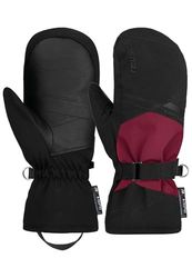 Reusch Helena R-TEX XT - Guanti da donna extra caldi, impermeabili, antivento e traspiranti, nero-rosso scuro, 6