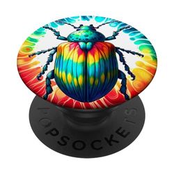 Cool Graphic Tie Dye Gafas de sol June Bug Ilustración Arte PopSockets PopGrip Intercambiable