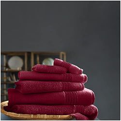 GC GAVENO CAVAILIA 100% Cotton Ultra Soft Hampton Bath Sheets, Pack of 4 Extra Absorbent Luxury Towels, Egyptian, Hot Pink, 80x140 Cm