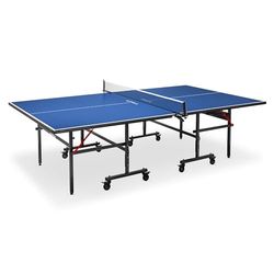 JOOLA Tables de tennis de table Inside 13, Unisex-Adult, Table de ping-pong Indoor, Piètement pliable - Montage rapide - Filet inclus, Bleu, 274 x 152,5 x 76 cm