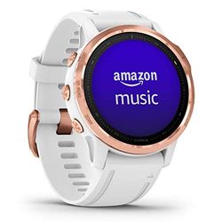 Garmin Fenix 6S PRO GPS Smartwatch Multisport 42mm, Display 1,2”, HR e saturazione ossigeno al polso, Musica, Mappe e pagamento contactless Garmin Pay, Colore Bianco/Rose Gold (Ricondizionato)