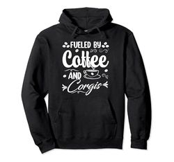 Fueled By Coffee And Corgis Sudadera con Capucha