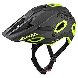 ALPINA Unissexo - Adultos, ROOTAGE capacete de bicicleta, preto-néon amarelo, 57-62 cm