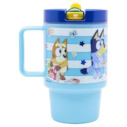Bluey Kinderbeker van kunststof met deksel, 530 ml