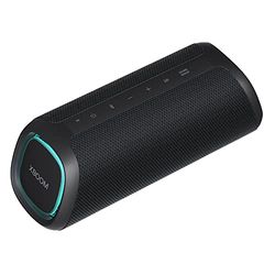 LG XBOOM Go XG7QBK - Altoparlante senza fili, Bluetooth, 40 W, suono boost, impermeabile IP67, autonomia 24 ore, colore luci LED variabile, ampia connettività, colore antracite
