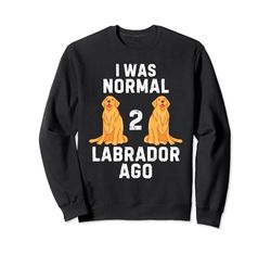 Vintage Lindo Labrador Perro Yo Era Normal 2 Labrador Hace Sudadera