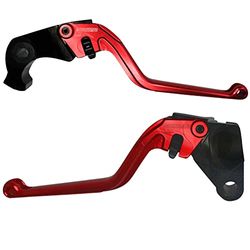 ACCOSSATO Paire de leviers rouges pour Kawasaki Z900 RS de 2018 à 2020 (CC 900)