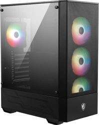 MSI Case da gioco Mid-Tower per PC - Pannello laterale in vetro temperato - 4 ventole aRGB da 120 mm - Supporto per raffreddamento a liquido fino a 240 mm x 1 radiatore - MAG Forge 112R