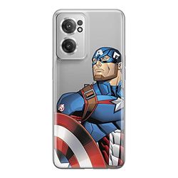 ERT GROUP mobiel telefoonhoesje voor Oneplus NORD CE 2 origineel en officieel erkend Marvel patroon Captain America 011 optimaal aangepast aan de vorm van de mobiele telefoon, gedeeltelijk bedrukt