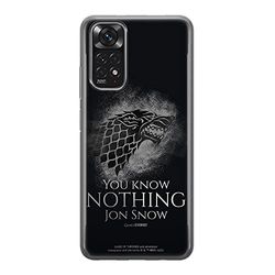ERT GROUP mobiltelefonfodral för Xiaomi REDMI NOTE 11S 4G / REDMI NOTE 11 4G originalt och officiellt licensierat Game of Thrones mönster 020, fodral tillverkad av TPU-plast