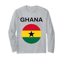 Bandera de Ghana moderna Manga Larga