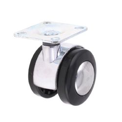 Bureaustoel Metalen bovenplaat Twin Wheel Swivel Caster 2 inch