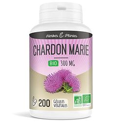 Herbes Et Plantes Chardon Marie Bio 200 Gélules, 75 g (Lot de 1)