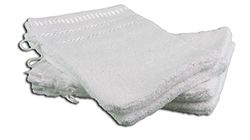 Gözze - Guanto da Bagno, Set da 4 Pezzi, Berlino, 100% Cotone, 17 x 24 cm - Bianco