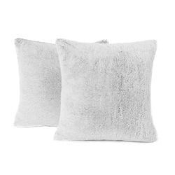 OHS Federe per cuscini grigie, motivo orsacchiotto, 45 x 45 cm, per cuscini decorativi, per camera da letto, soggiorno, confezione da 2, grigio antracite