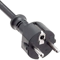Verl.H05VV-F 3G1,5, 10m sw H05VV-F 3G1,5 qmm nero