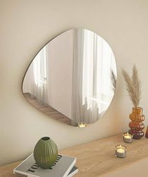 Dmora Menkar Mirror, Mirror, Wall Decor, 60 x 2 x 60 cm, Black
