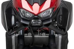 Puig 22190J Naked Front Winglets; improved aerodynamics; made of durable ABS; easy installation without modifying the bike; TÜV certification and ABE license included, Matte Black
