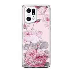 ERT GROUP mobiltelefonfodral för Oppo FIND X5 PRO originalt och officiellt licensierat Babaco mönster Flowers 050 optimalt anpassad till formen på mobiltelefonen, fodral tillverkad av TPU-plast