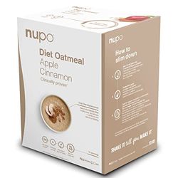 NUPO Diet Oatmeal Mela Cannella - Pasto dietetico premium per la gestione del peso I Pasto sostitutivo completo per il controllo del peso I 12 porzioni I Senza OGM