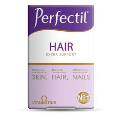 Perfectil Hair Beauty Supplement for Hair - Includes Biotin, CoQ10 & Collagen, 60 Tablets 30-Day Supply, by Vitabiotics