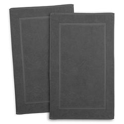 Hearth & Harbor Bath Towels - 100% Ring Spun Cotton Luxury Towels - Ultra Soft & Highly Absorbent, Bathroom Towels, Floor Mat - Dark Gray