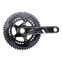 Sram Forza22, Guarnitura Unisex, Nero/Argento, 175 mm