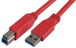 Pro Signal PSG91168 - Cavo USB 3.0 A maschio a B maschio, 2 m, colore: Rosso