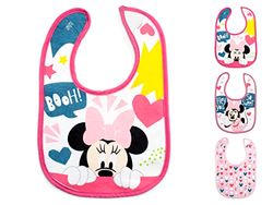 Lulabi Disney Minnie Icon Set 3 Bavaglini in Cotone Bimba