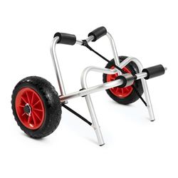 AQUASTIC Chariot de Sup Board/Kayak I Construction légère en Aluminium I Charge Max. 45 kg I roulettes de Transport 10" I Ceinture de sécurité Incluse