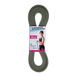 UPFIT - Weerstandsband, krachttraining: 15 kg. Ontworpen voor bodybuilding, cross-training of fysieke voorbereiding. Lengte: 208 cm, Breedte: 1,2 cm, Grijs, NC