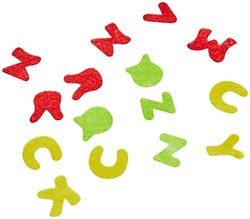 GLOREX Lot de 150 pièces de lettres décoratives en feutre Multicolore 16,5 x 11,5 x 2 cm