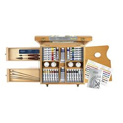 Lefranc Bourgeois Classic Caja Al Óleo (Extra Caja de Regalo en Estuche de Madera, 14 óleos & Aceite, Medios, Multicolor, 28 Ölfarben im Set