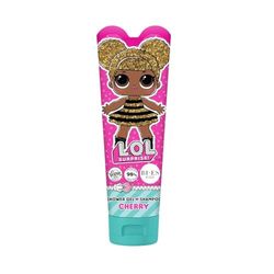 LOL Surprise 2-in-1 Shower Gel & Shampoo for Kids & Adults - Vegan, 98% Natural, Hydrating & Gentle Body Wash & Hair Cleanser with Aloe & Chamomile, Soft & Nourished Skin, Cherry Scent – 240ml