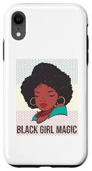Carcasa para iPhone XR Black Girl; gifted, educated melanin woman magic