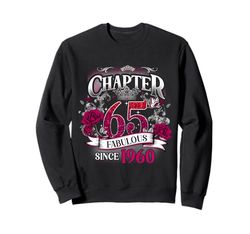 Womens Chapter 65 Fabulous Since 1960 65th Birthday Queen Felpa