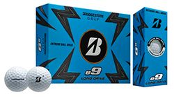 Bridgestone Golf E9 golfbollar, unisex golfbollar, vit, en duzen - 3DWX6D