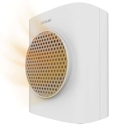 Cecotec Calefactor cerámico ReadyWarm 1570 Max Ceramic Smart White de sobremesa con 1500 W, pantalla digital, termostato regulable y 3 modos de funcionamiento, 15 m2