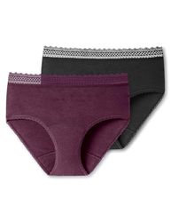 Schiesser Damen 2 Pack Menstruationswäsche/Periodenslip Komfortschnitt auslaufsicher - Secret Care