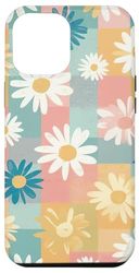 Custodia per iPhone 14 Pro Max Danish Pastel Estetic Retro Daisy Flower Pattern Margherite