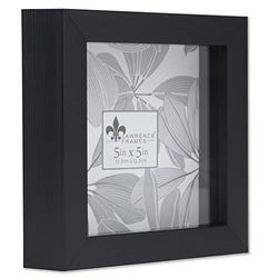 Lawrence Shadow Box Frame, Polystyrene, Black, 5x5