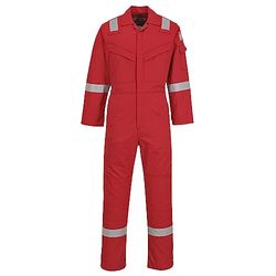 Portwest FR50 Macacão refletor resistente a chamas FR anti-estático à prova de arco 350 g vermelho, M