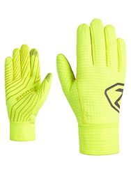 Ziener ILUSO Touch - Guantes para Hombre, Transpirables, táctiles, Color Amarillo, Talla 9,5