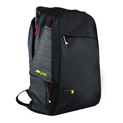 techair Svart laptop-ryggsäck för 17-17,3-tums bärbara datorer, Svart, 17.3 Inch
