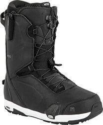 Nitro Heren Snowboards Profiel TLS 23 All Mountain Freeride Freestyle Highend Premium snelsluitsysteem Step On Boot Snowboardboot, Black, MP 28,5 // EU 43 1/3 // US 10,5